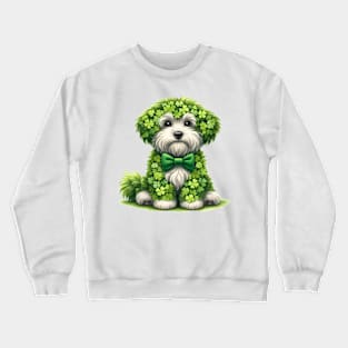 Clover Havanese Dog St Patricks Day Crewneck Sweatshirt